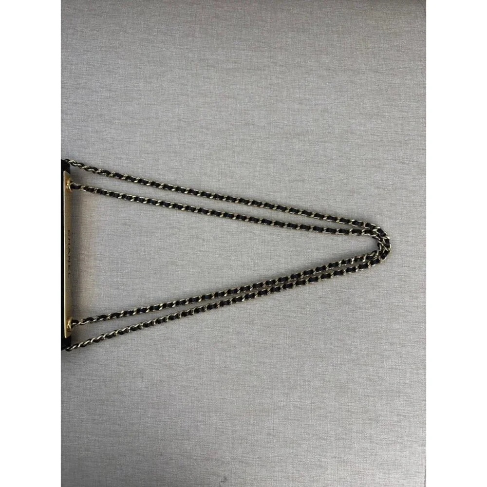 CHANEL Black Lambskin Trendy CC Wallet on Chain GHW